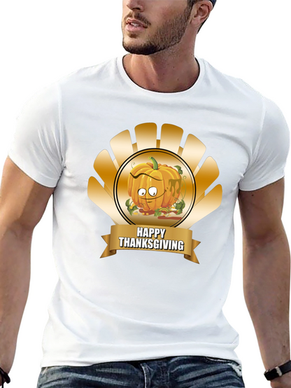 Thanksgiving Pumpkin Cartoon T-Shirt