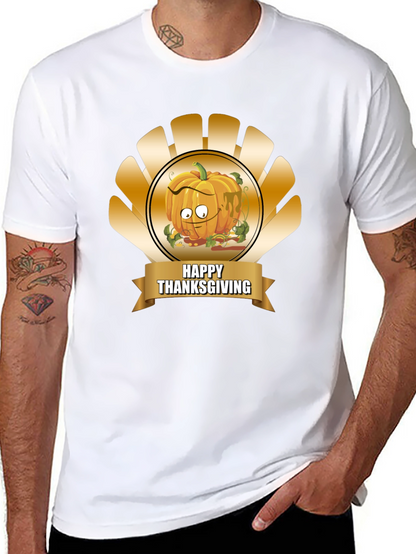 Thanksgiving Pumpkin Cartoon T-Shirt