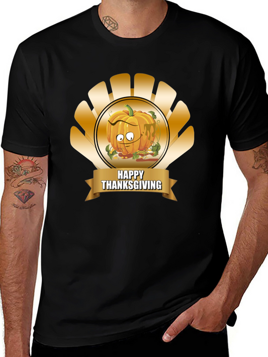 Thanksgiving Pumpkin Cartoon T-Shirt