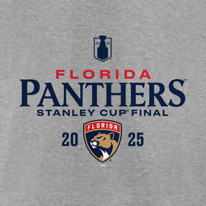Men's Florida Panthers Fanatics Heather Gray 2025 Stanley Cup Final Roster T-Shirt
