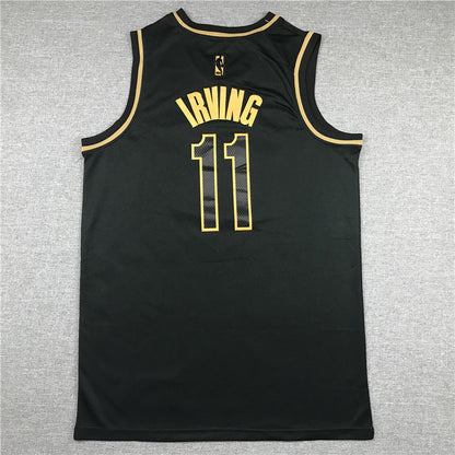 Men's Brooklyn Nets Kyrie Irving #11 NBA Black Swingman Player Jerseys