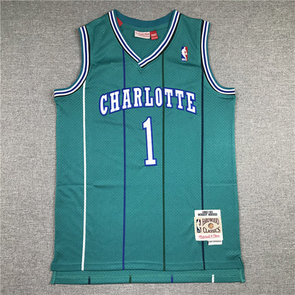 Men's Charlotte Hornets Muggsy Bogues 1992-93 Hardwood Classics Swingman Jerseys