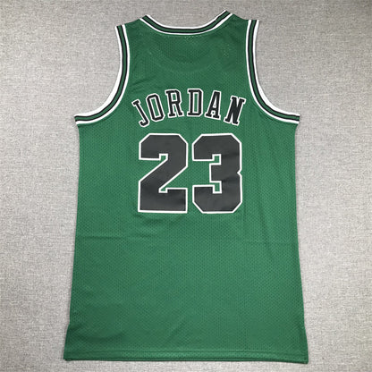 Men's Chicago Bulls Michael Jordan #23 Green 1997-98 Hardwood Classics Authentic Jerseys