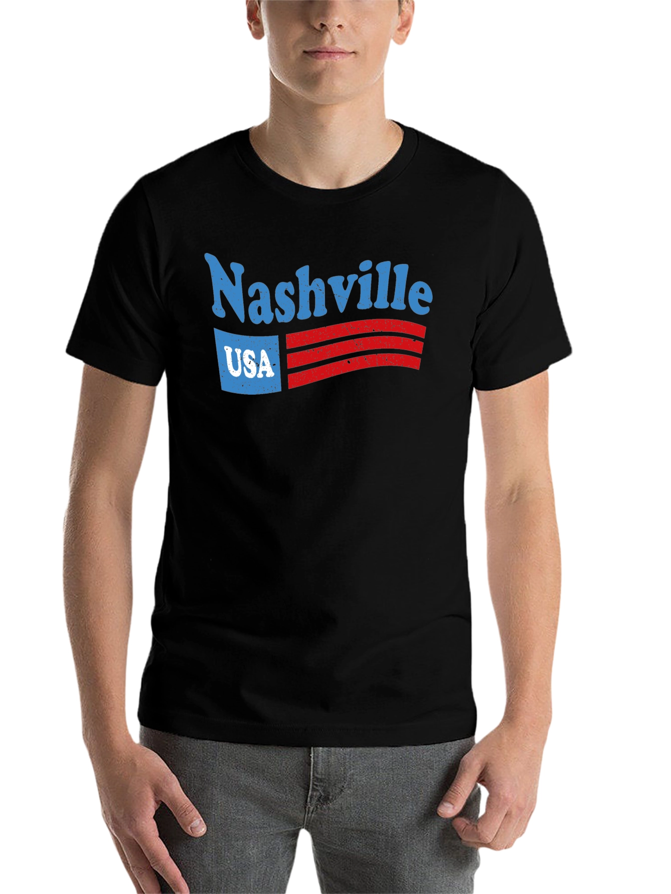 Nashville USA Graphic Tee - Retro Style