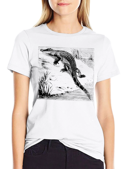 Alligator Graphic Black T-Shirt