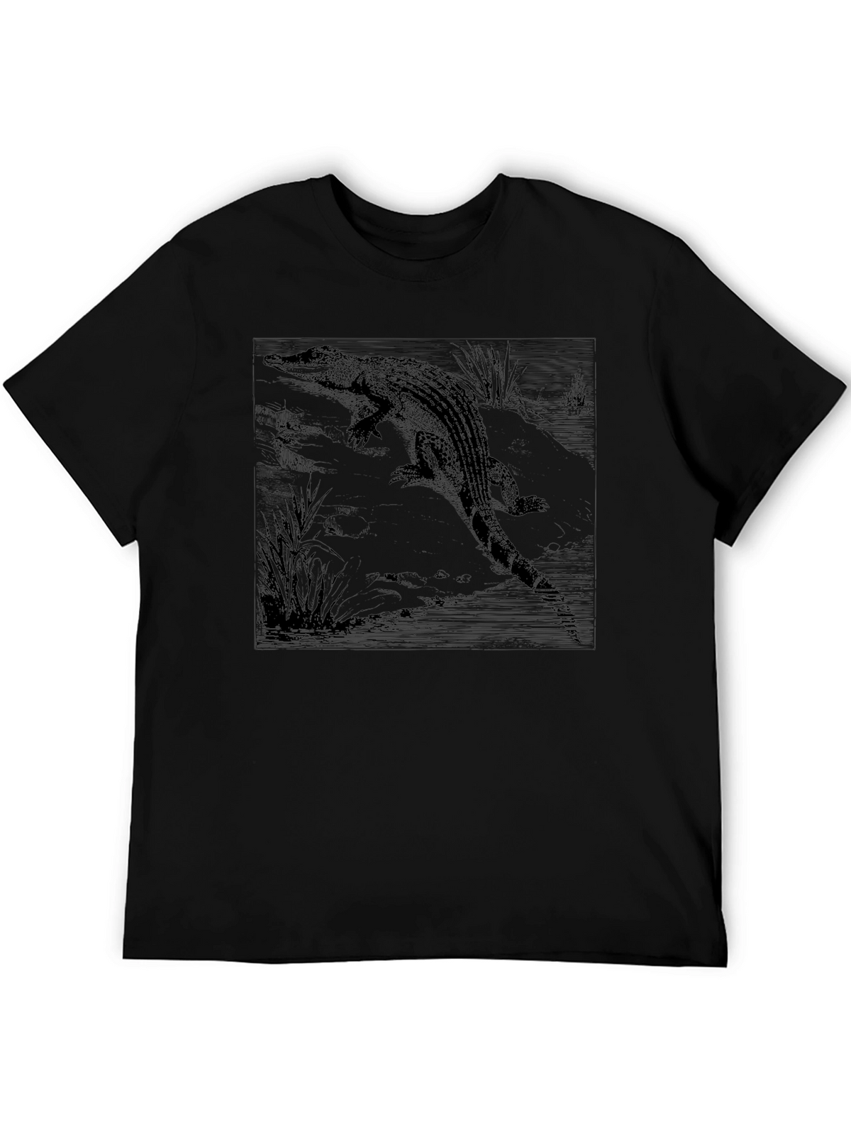 Alligator Graphic Black T-Shirt