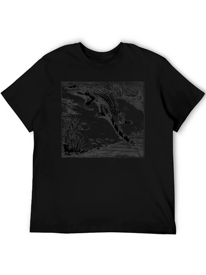 Alligator Graphic Black T-Shirt