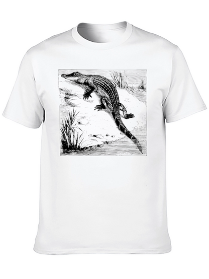 Alligator Graphic Black T-Shirt