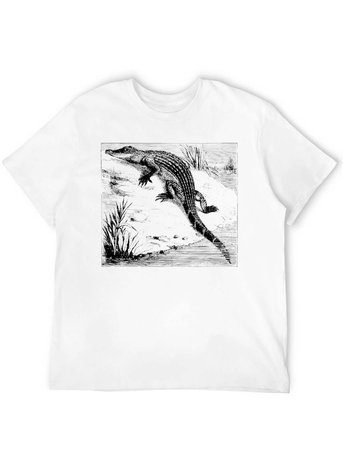 Alligator Graphic Black T-Shirt