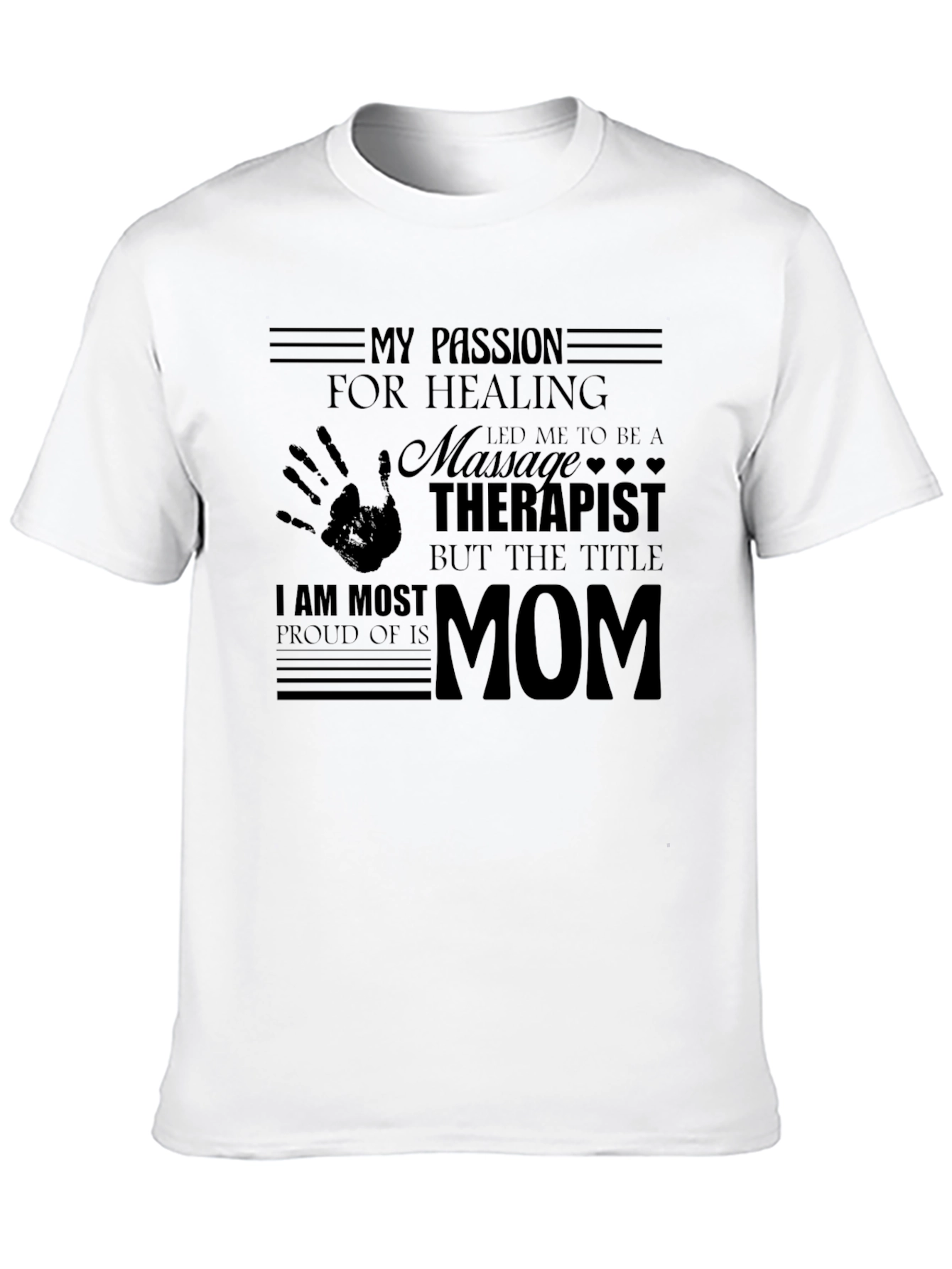 Massage Therapist Mom Graphic T-Shirt