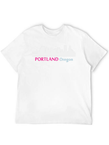 Portland Oregon Skyline Graphic Tee - Black