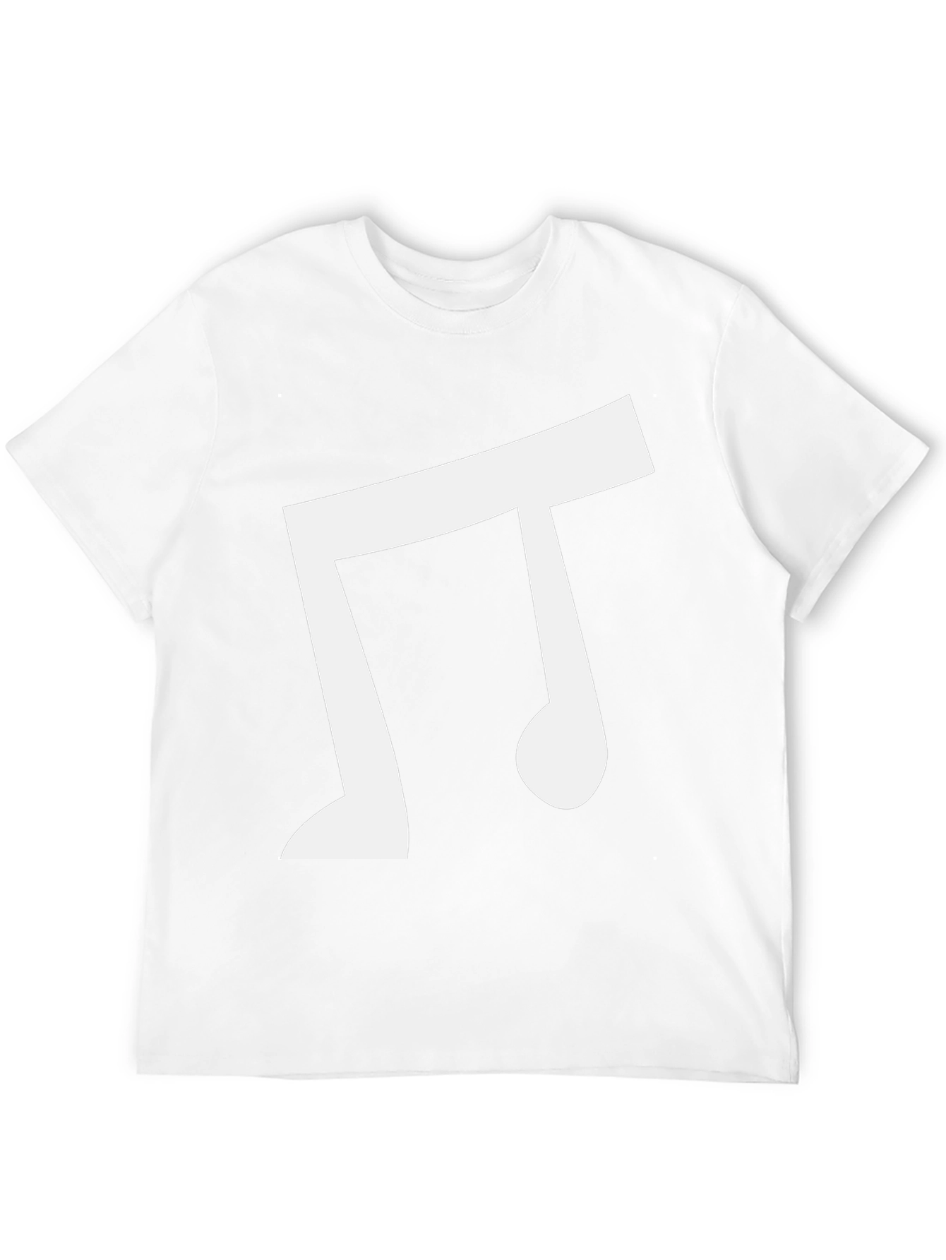 Musical Note Graphic Tee - Casual Black T-Shirt