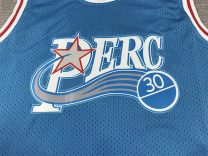 Men's Perc O'Cet #30 Movie Blue Basketball Jersey