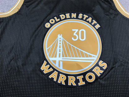 Men's Golden State Warriors Stephen Curry #30 Black Select Series Swingman Jerseys