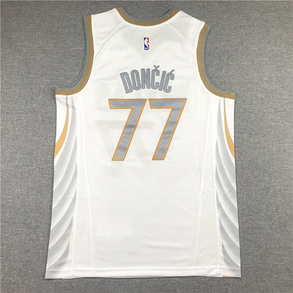 Men's Dallas Mavericks Luka Doncic White 2020/21 Swingman Jerseys - City Edition
