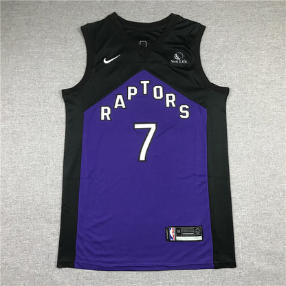 Men's Toronto Raptors Kyle Lowry Black/Purple 2020/21 Swingman Player Jerseys