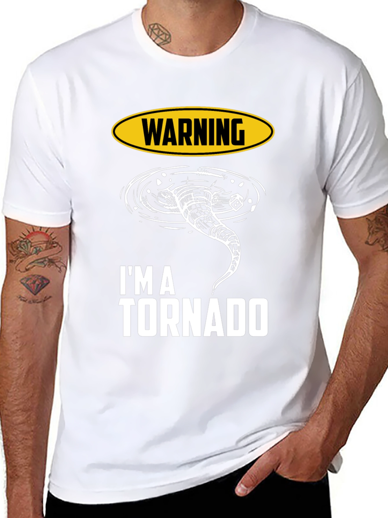 Warning Im A Tornado Graphic T-Shirt