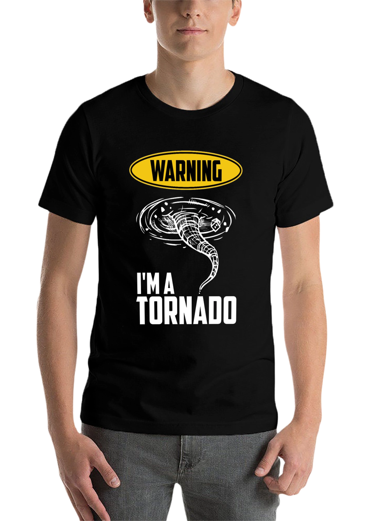 Warning Im A Tornado Graphic T-Shirt
