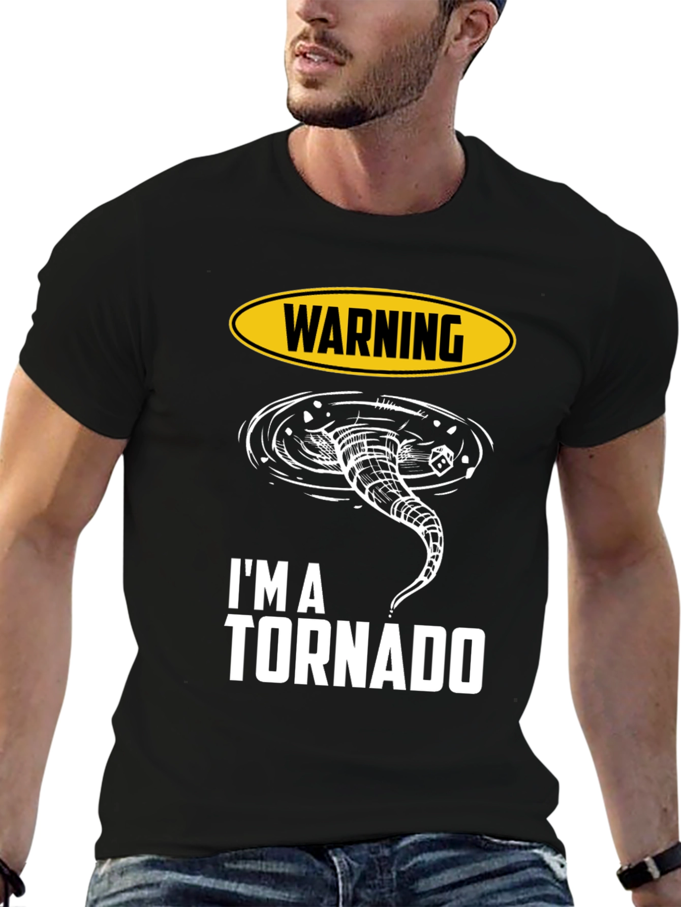 Warning Im A Tornado Graphic T-Shirt