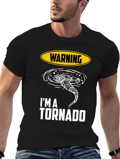 Warning Im A Tornado Graphic T-Shirt