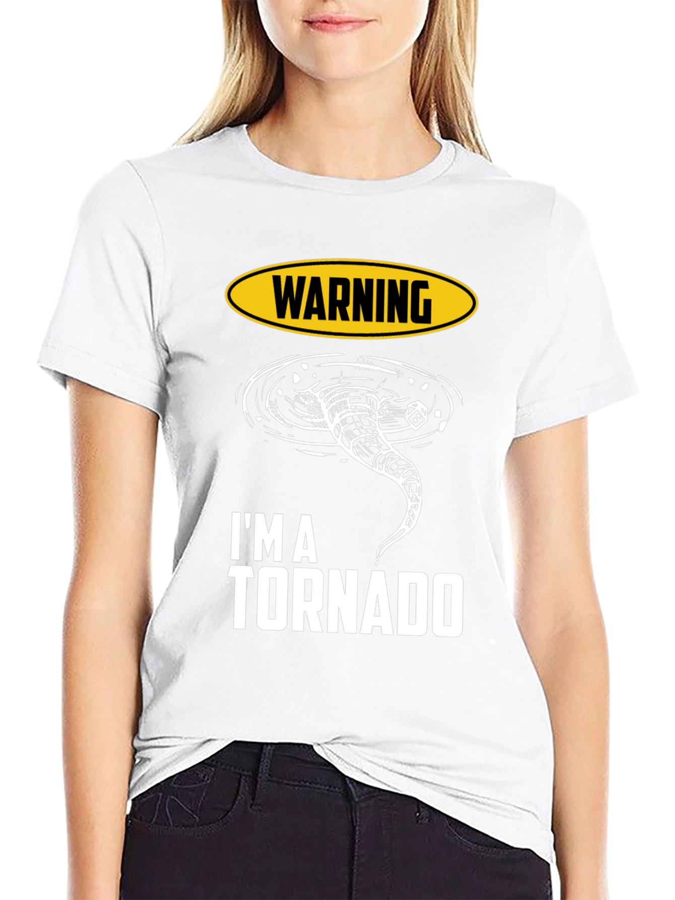 Warning Im A Tornado Graphic T-Shirt