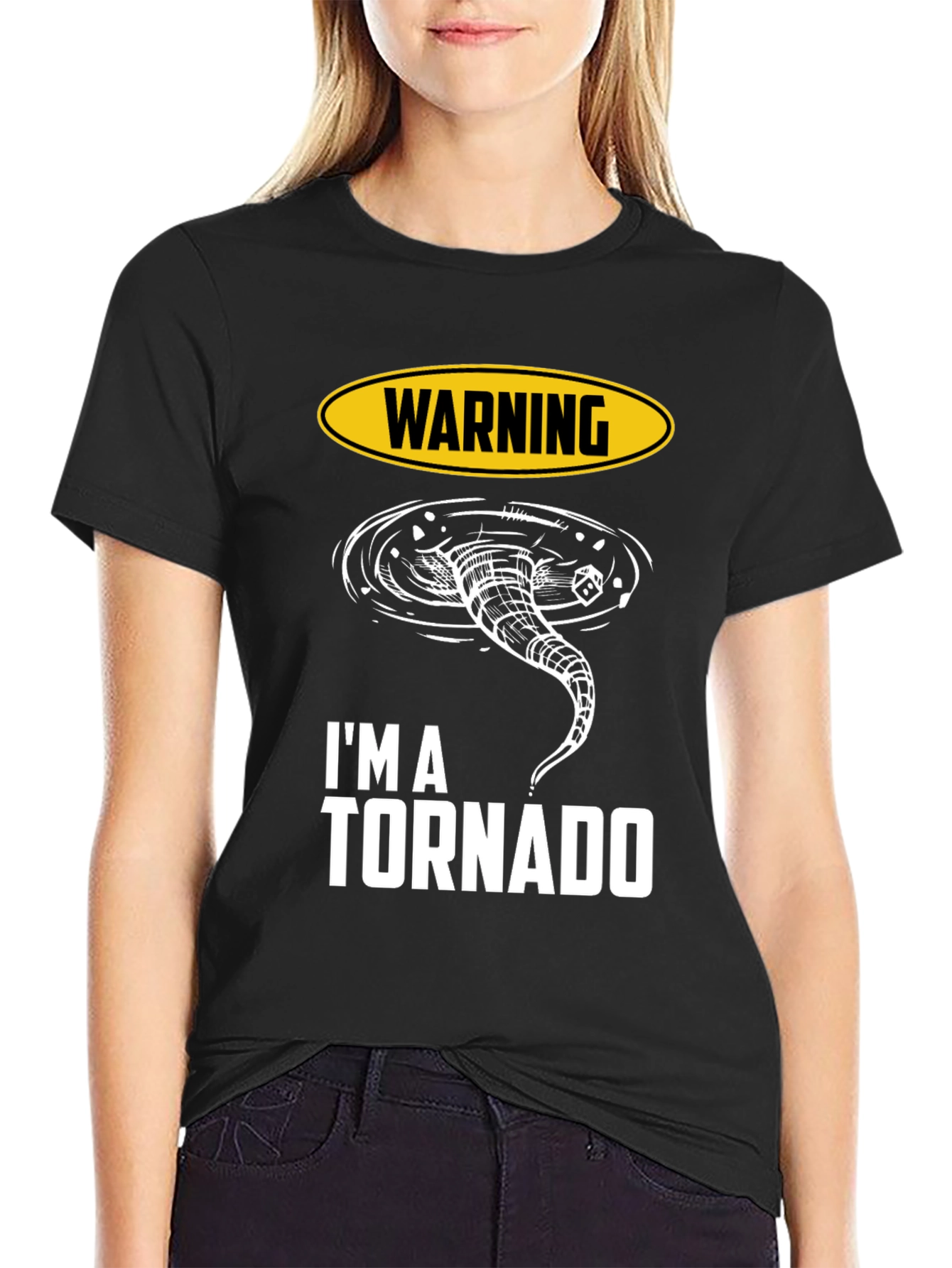 Warning Im A Tornado Graphic T-Shirt