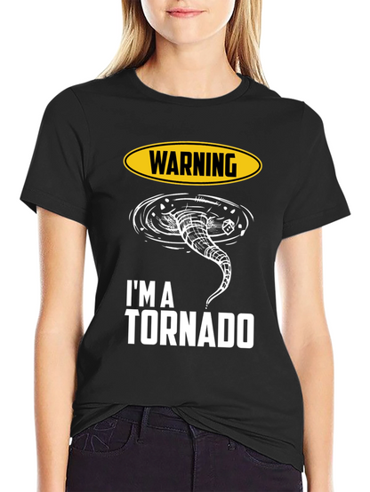 Warning Im A Tornado Graphic T-Shirt