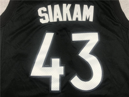 Men's Toronto Raptors Pascal Siakam Black/Purple 2020/21 Swingman Player Jerseys