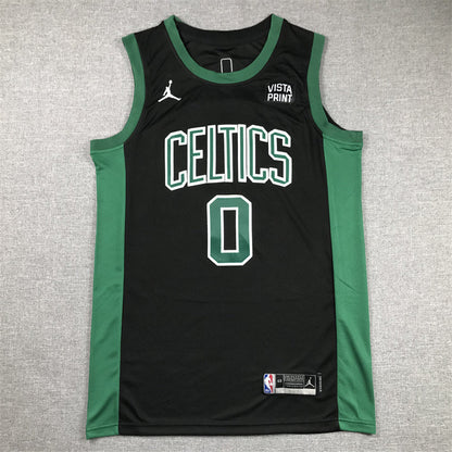 Men's Boston Celtics Jayson Tatum #0 Black 2022/23 Statement Edition Swingman Jerseys