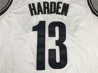 Men's Brooklyn Nets James Harden White 2020/21 Fast Break Replica Jerseys
