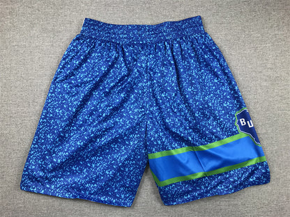 Men's Milwaukee Bucks Blue 2023/24 Swingman City Edition Shorts1
