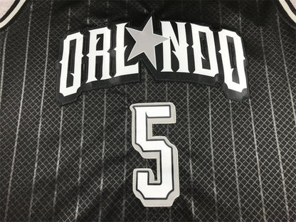 Men's Orlando Magic Paolo Banchero #5 Black 2023/24 Swingman Jerseys - City Edition