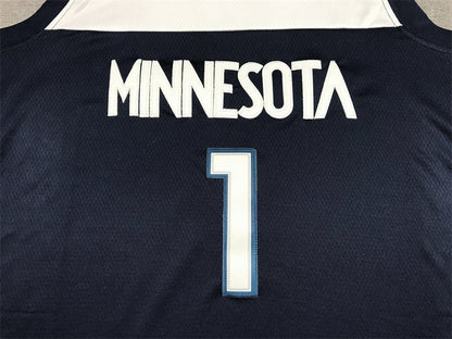 Men's Minnesota Timberwolves Anthony Edwards Navy 2021/22 Swingman Jerseys