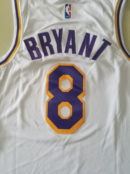 Men's Los Angeles Lakers Kobe Bryant #8 White Swingman Player Jerseys