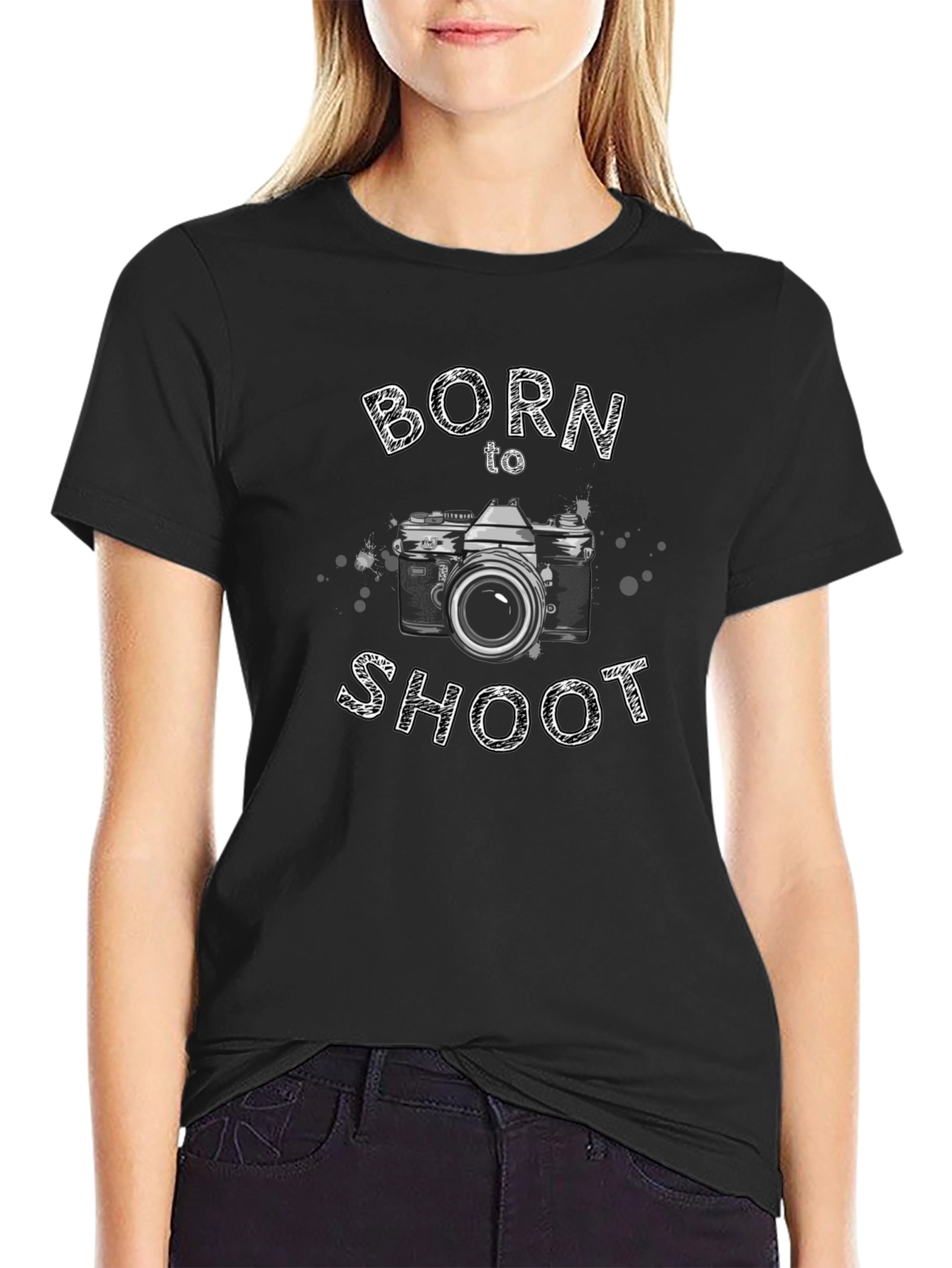 Born to Shoot Camera Graphic Tee