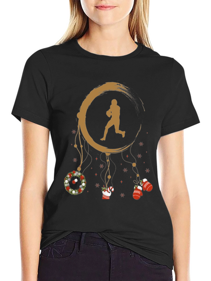 Football Christmas Dream Catcher Graphic Tee