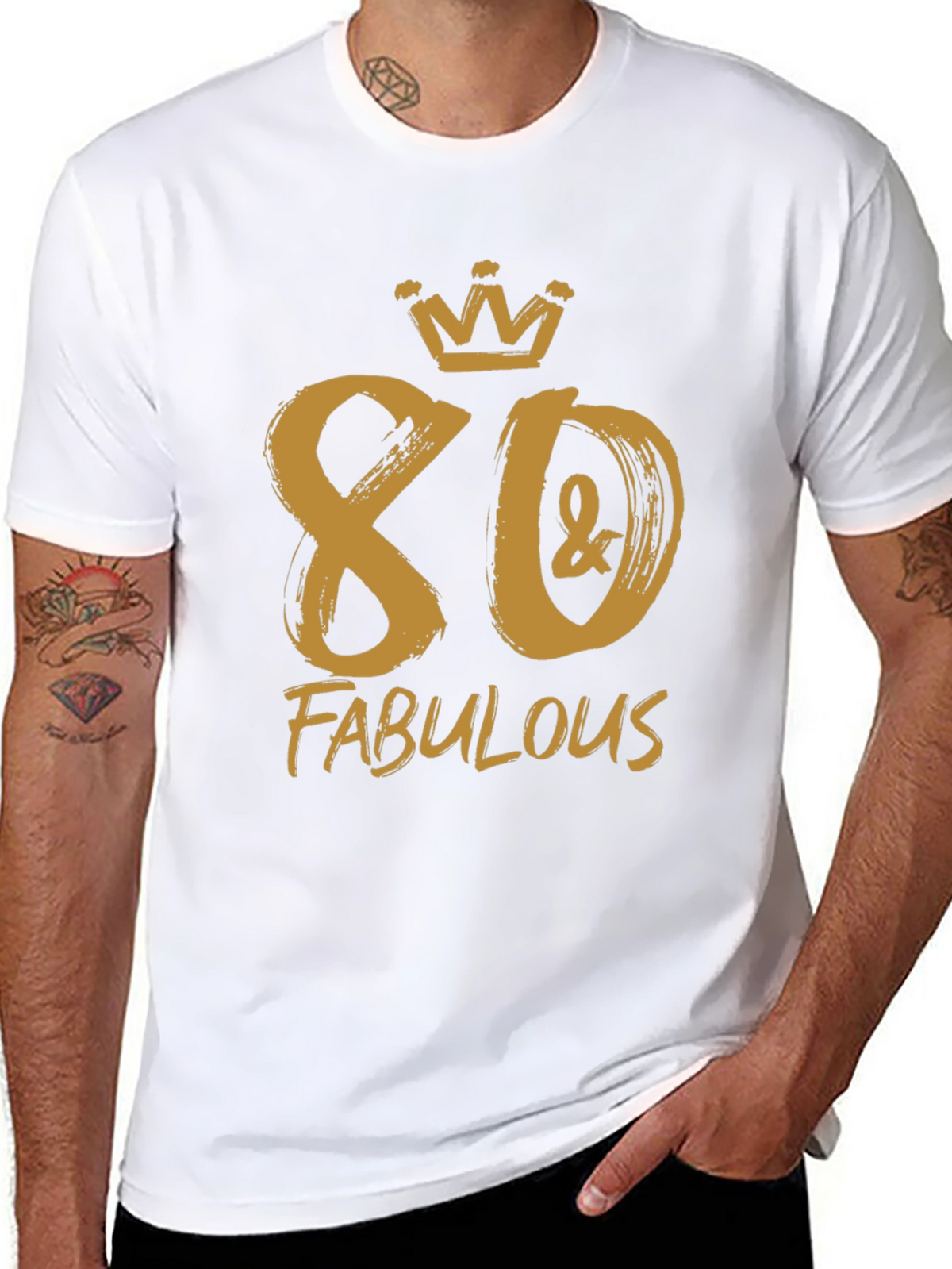 80 & Fabulous Birthday T-Shirt