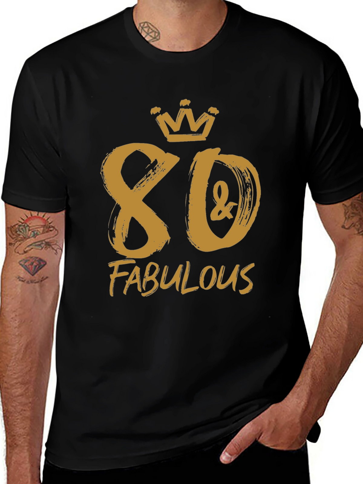 80 & Fabulous Birthday T-Shirt