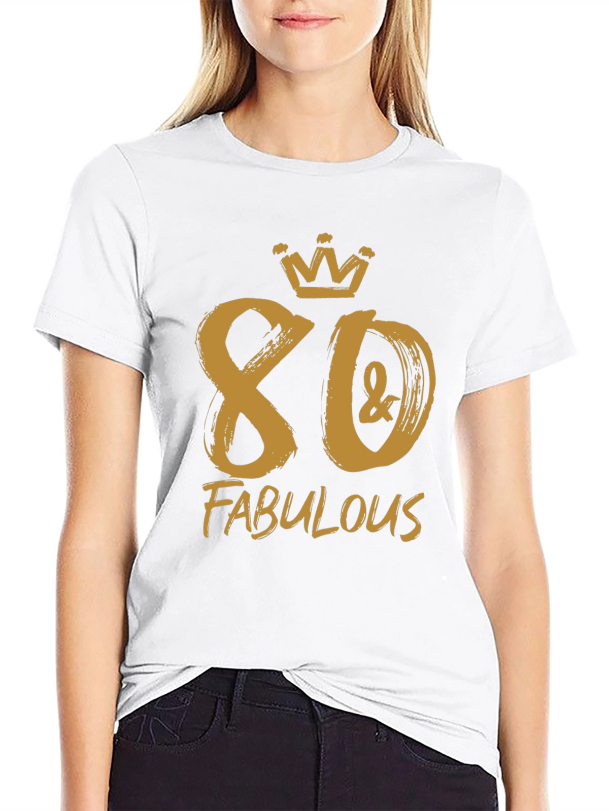 80 & Fabulous Birthday T-Shirt