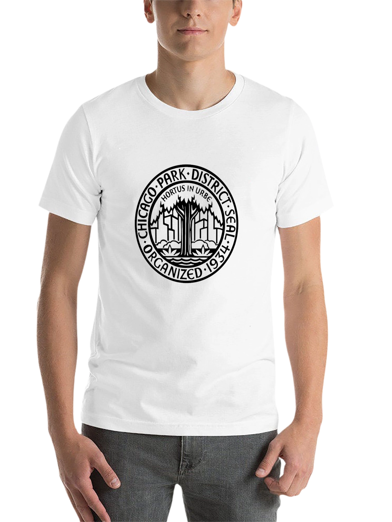 Chicago Park District Seal Black T-Shirt