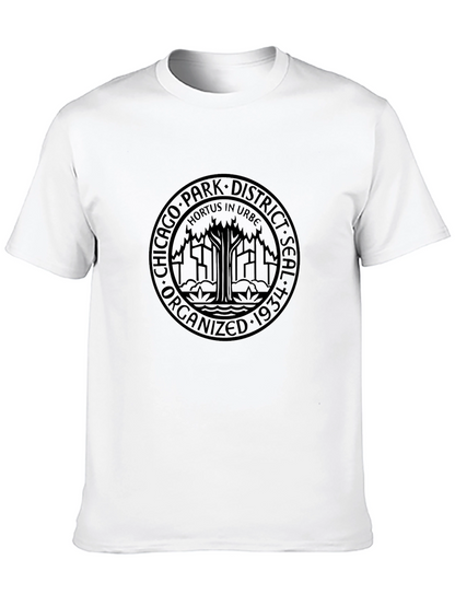 Chicago Park District Seal Black T-Shirt
