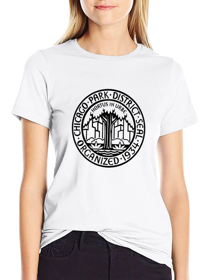 Chicago Park District Seal Black T-Shirt