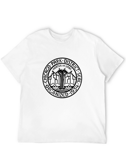 Chicago Park District Seal Black T-Shirt