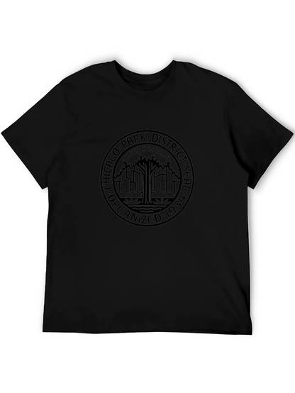 Chicago Park District Seal Black T-Shirt