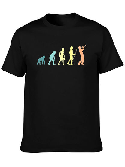 Evolution of Music Mens Black T-Shirt
