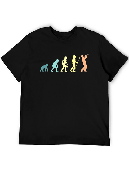 Evolution of Music Mens Black T-Shirt