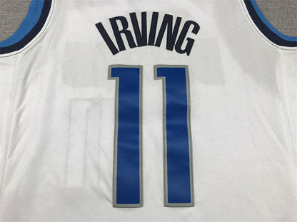Men's Dallas Mavericks Kyrie Irving #11 White Fastbreak Jerseys - Association Edition