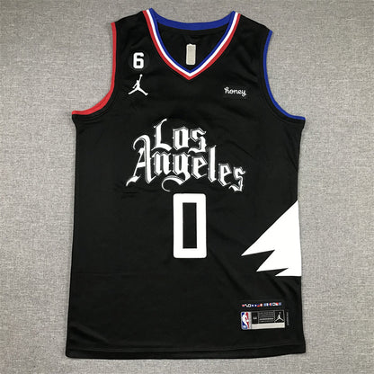 Men's LA Clippers Russell Westbrook Jordan Brand Black 2022/23 Statement Edition Swingman Jerseys