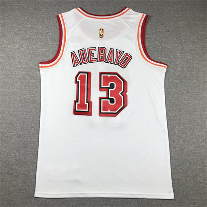Men's Miami Heat Bam Adebayo #13 White 2022/23 Swingman Jerseys - Classic Edition