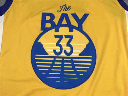 Men's Golden State Warriors James Wiseman Gold Fast Break Team Replica Jerseys